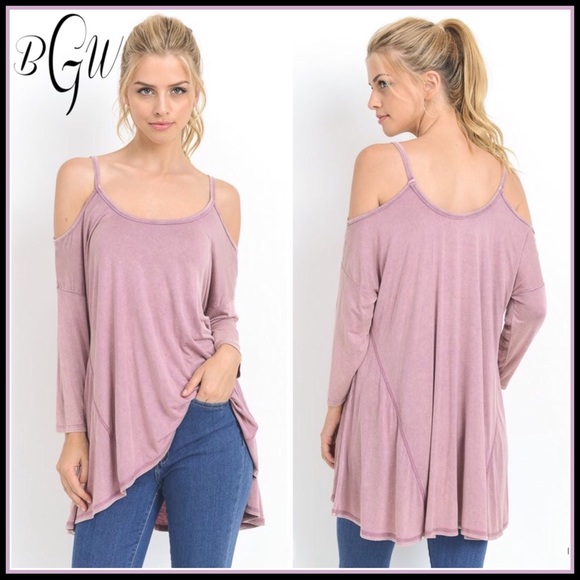 🆕5⭐️Gorgeous Cold Shoulder W Hi-Low Hem - Picture 1 of 3